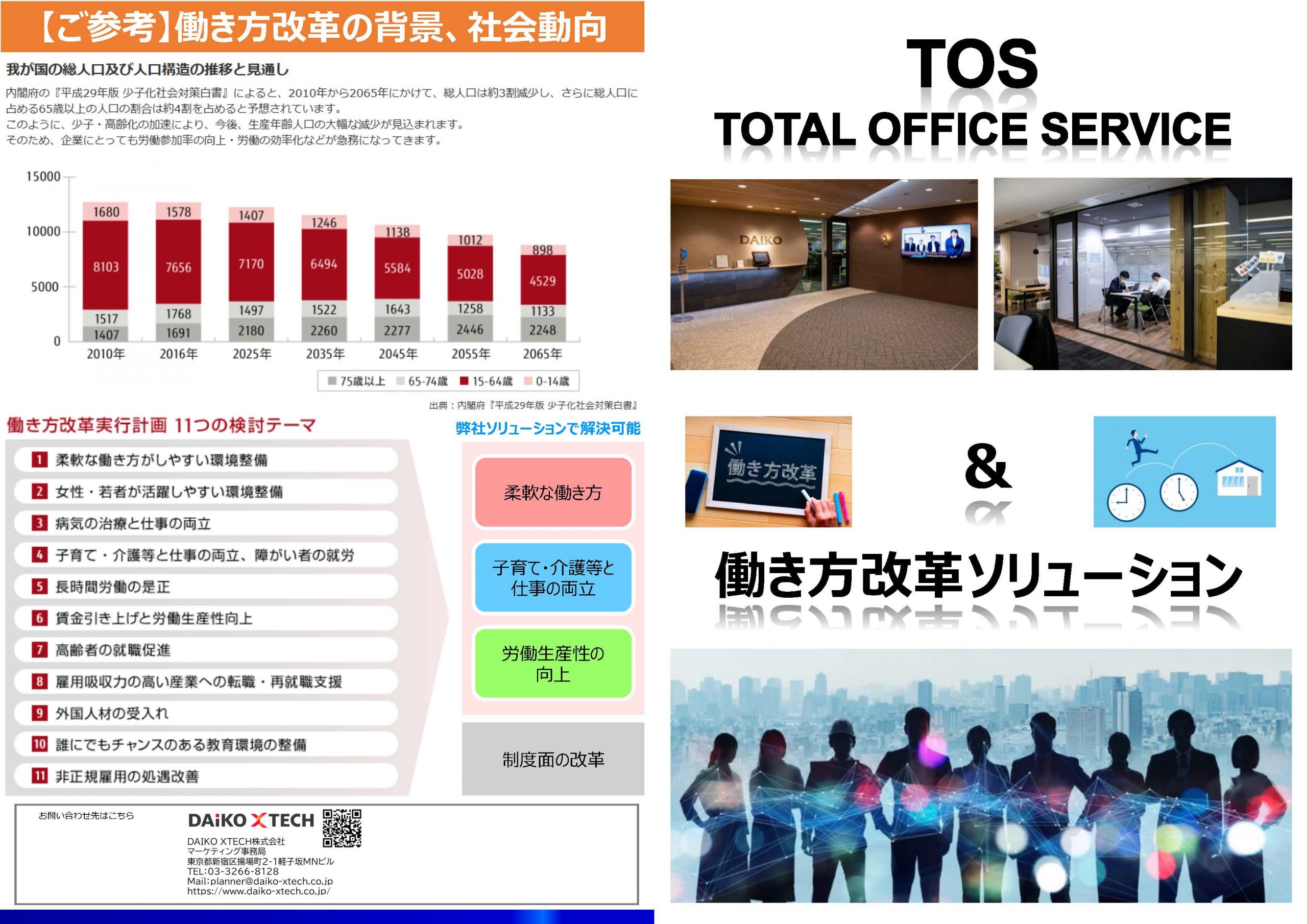 TOS｜オフィス環境改善をトータルでサポート