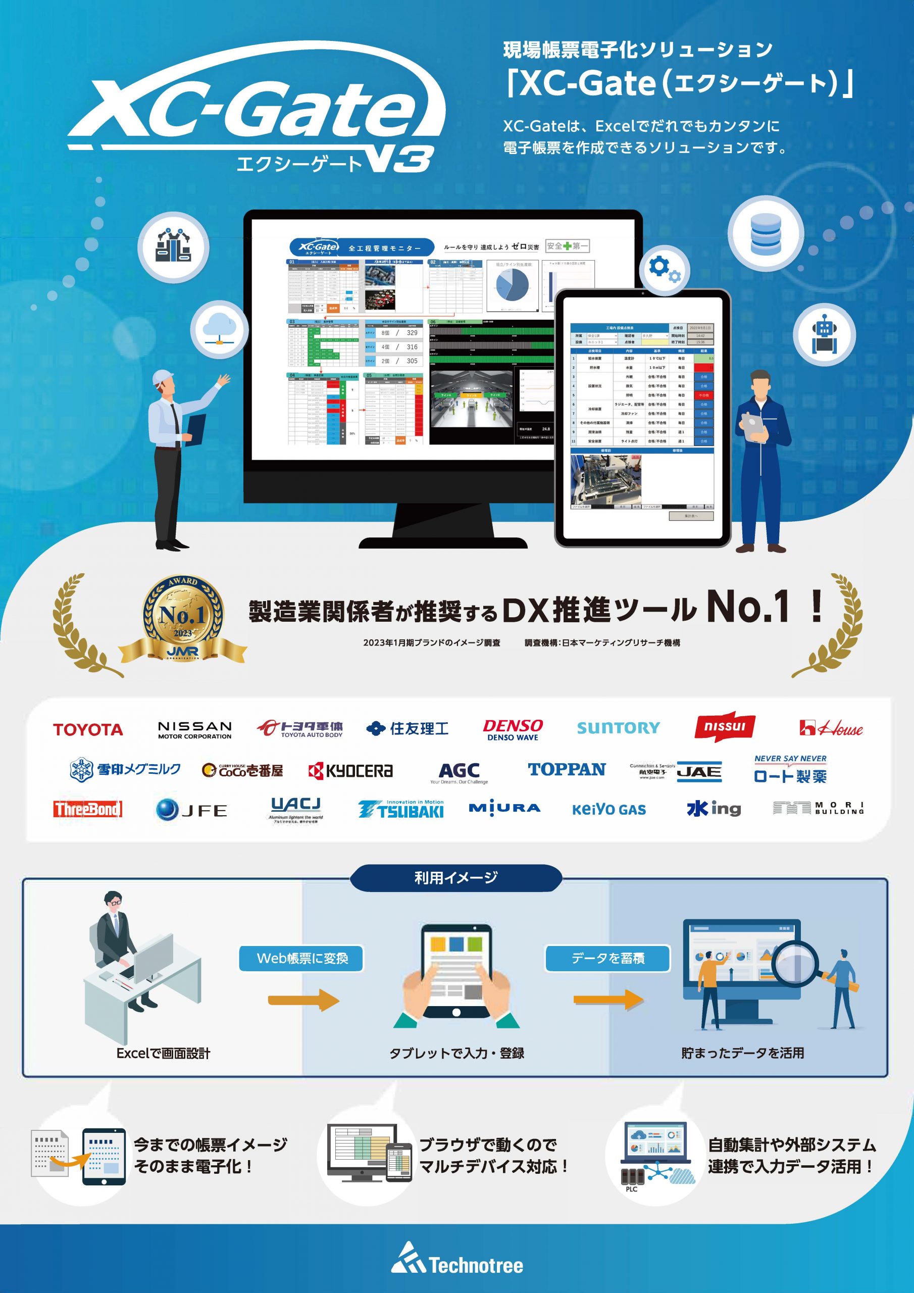 XC-Gate（エクシーゲート）｜現場帳票の電子化ソリューション