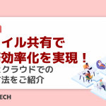 ファイル共有で業務効率化を実現!LANとクラウドでの共有方法をご紹介