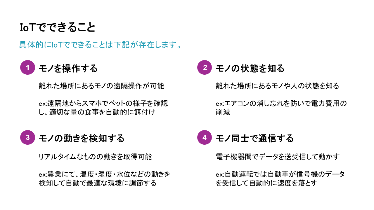 IoTでできること
